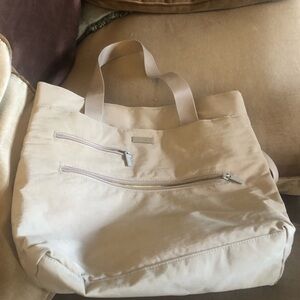 Baggallini Tan Tote with Silver Accents- $30 or $25 w/offer 159A